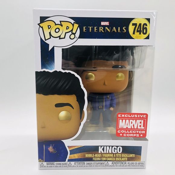 Funko POP! Marvel Eternals Kingo 746 Collector Corps Exclusive Vinyl Bobble Head - Picture 8 of 8